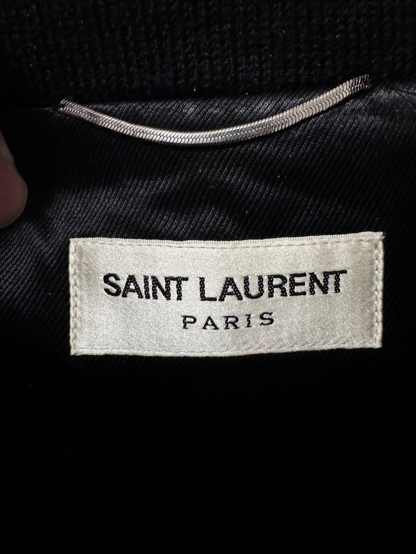 Saint Laurent Multi-Zipper Wool Baseball Jacket