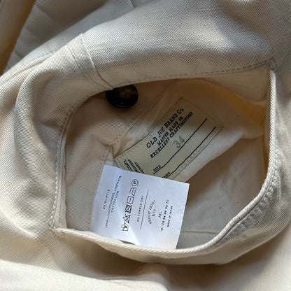 OLD JOE Cotton Linen White Pants