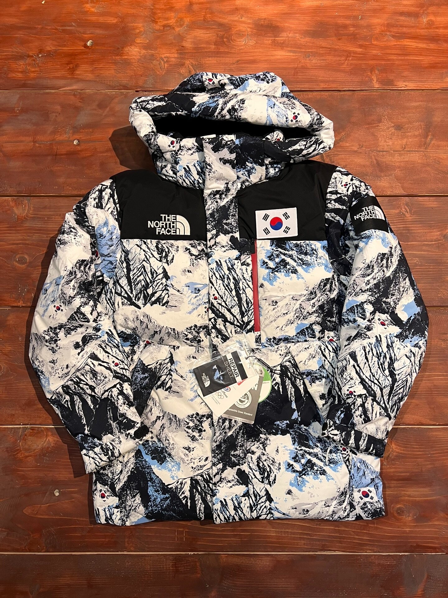 north face beijing team korea down parka