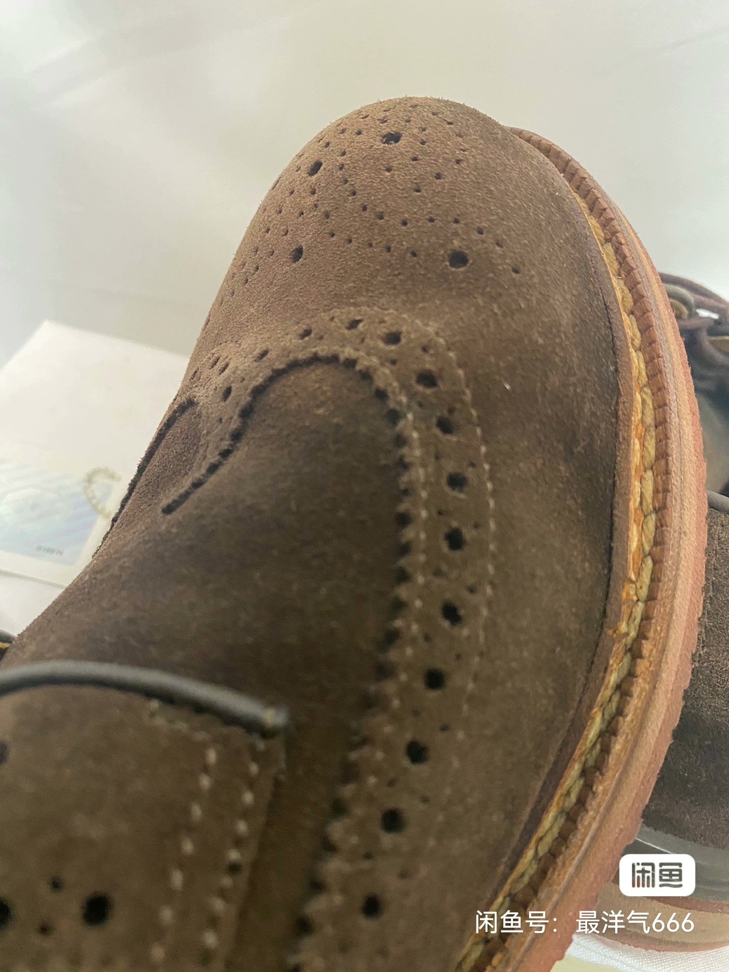 visvim brown brogue leather shoes