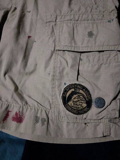 Ralph Lauren Vintage Distressed Hunting Fishing Shorts