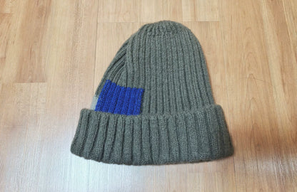 kapital patchwork knit beanie hat
