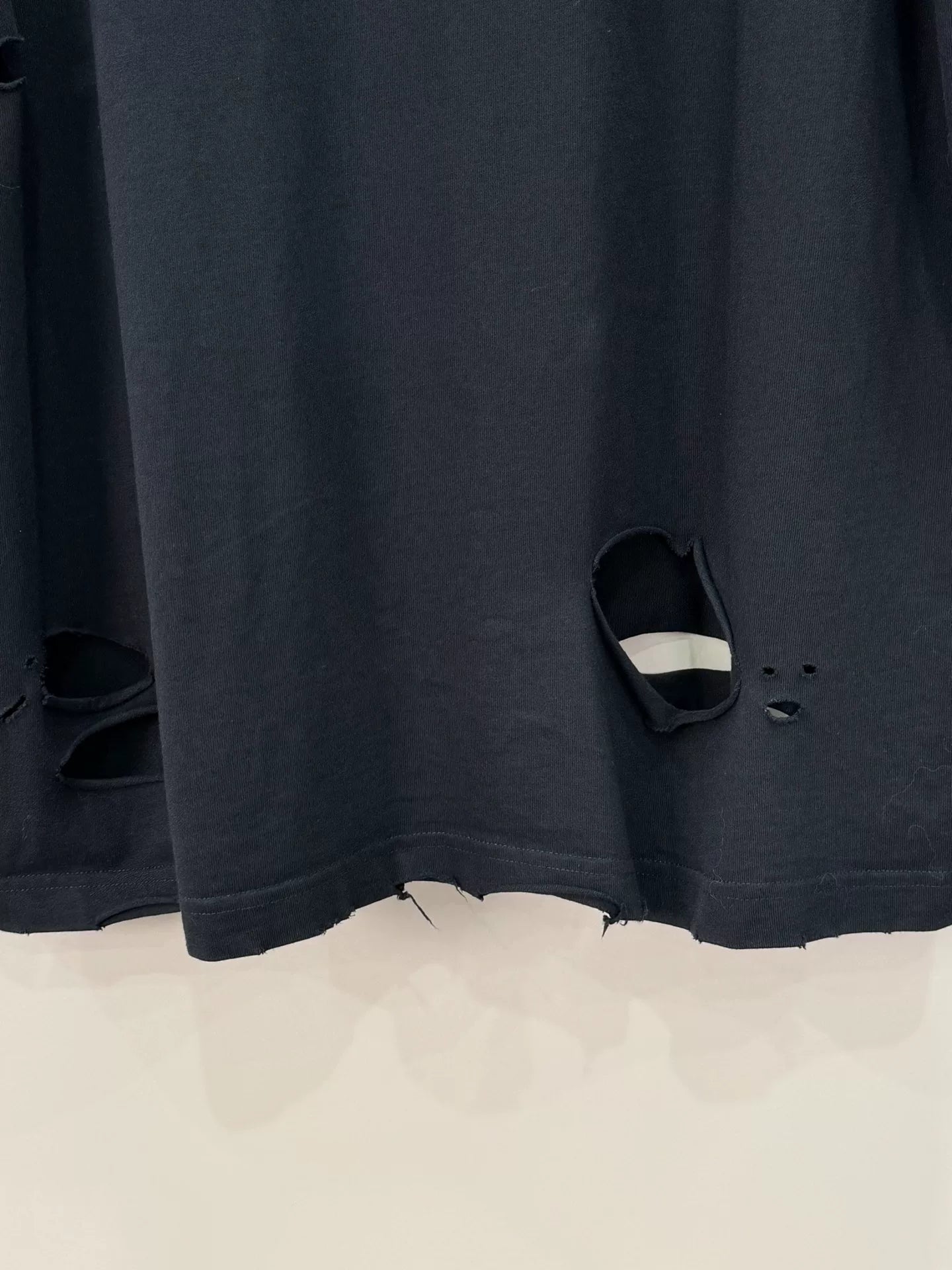 Balenciaga Distressed Print Short Sleeve T-shirt