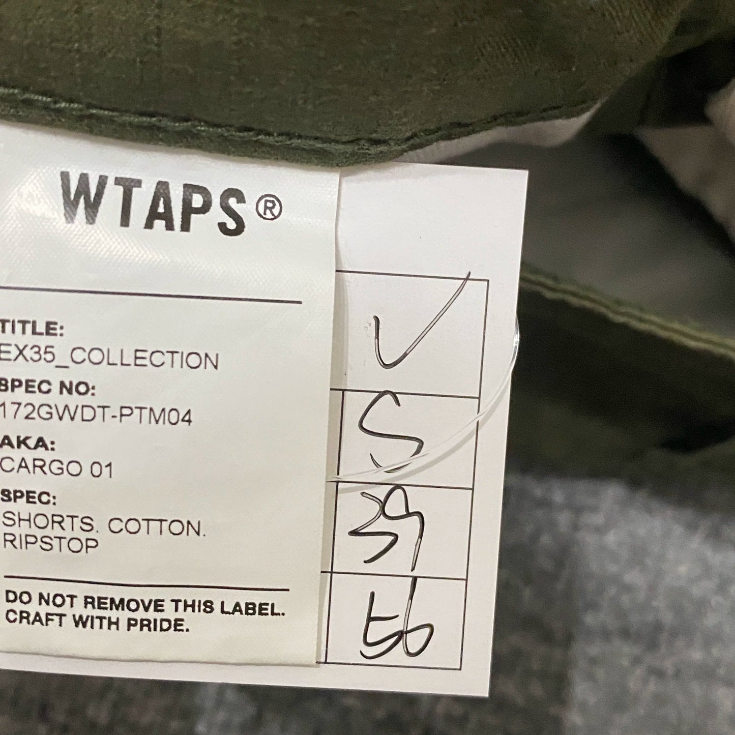 WTAPS 17AW Washed Cargo Shorts