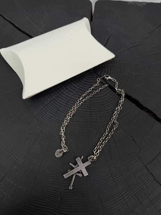 UNDERCOVER 02AW Triple Cross Necklace