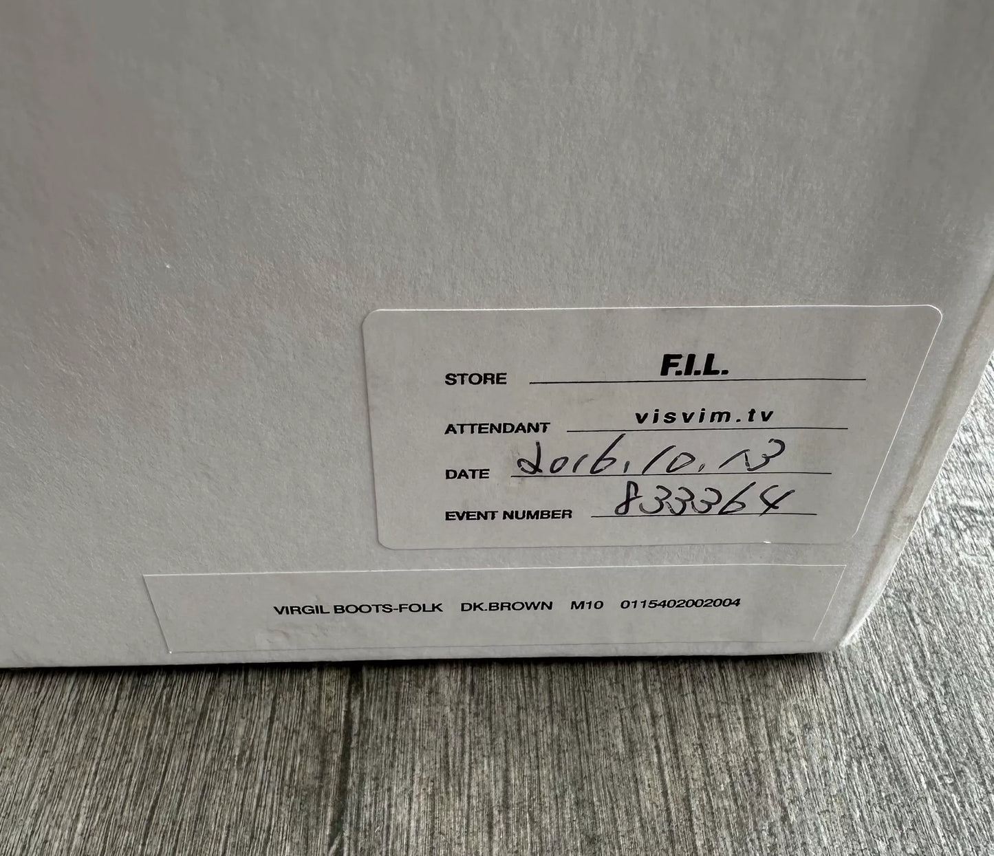 visvim virgil folk boots in dark brown