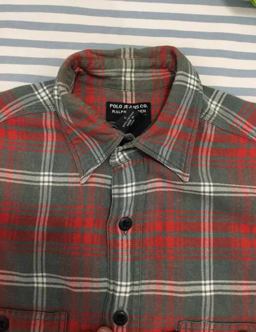 RRL Ralph Lauren Vintage Western Plaid Shirt