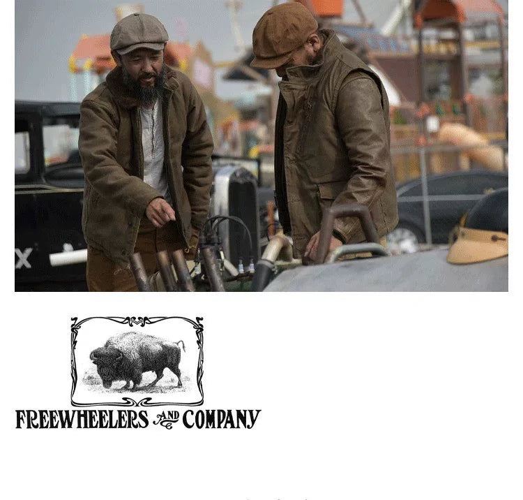 bootleggets freewheelers work jacket beige color