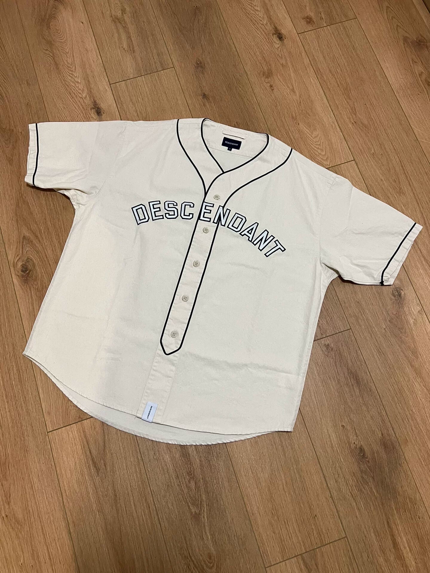 descendant baseball shirt in beige color