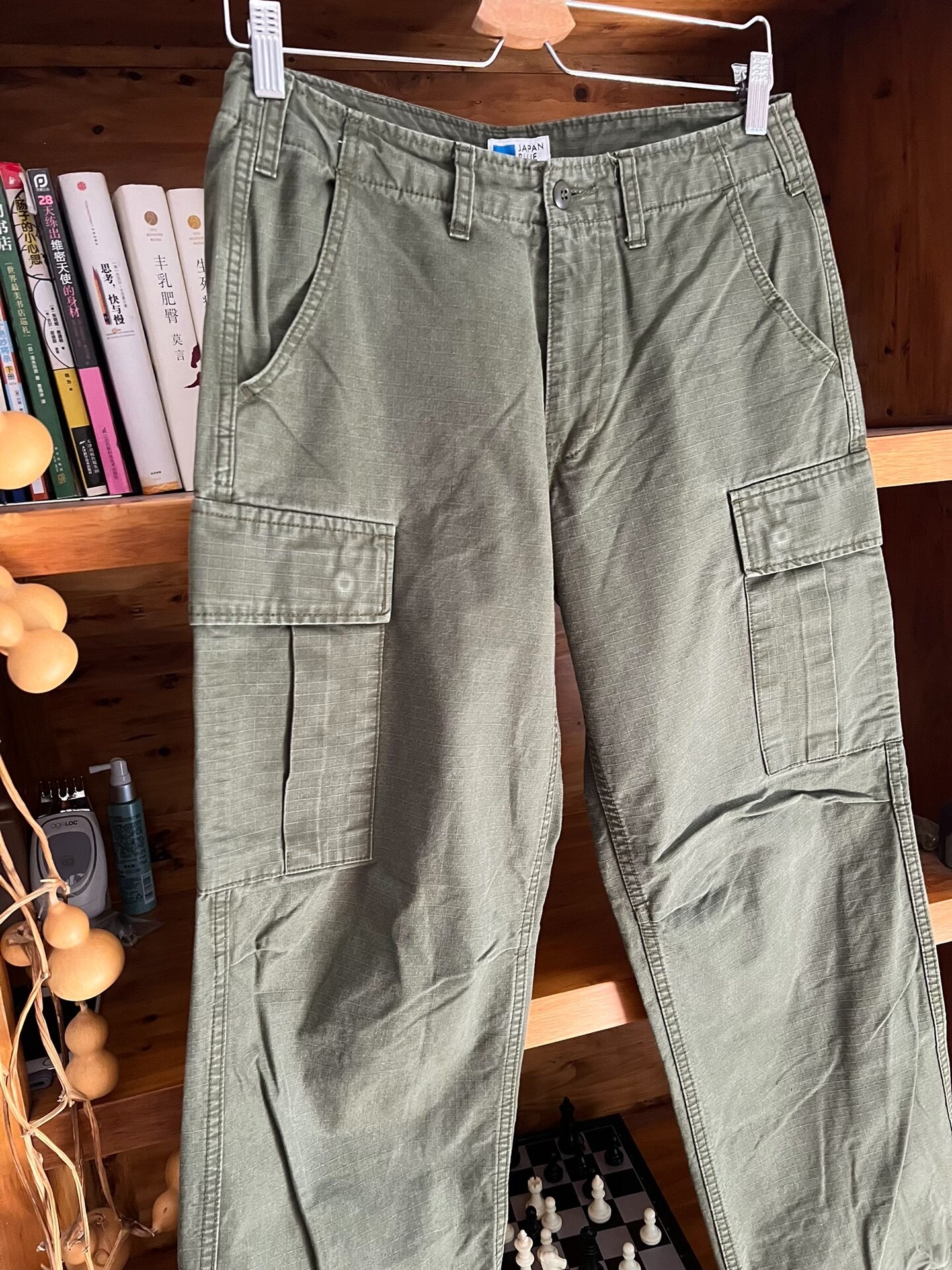 japan blue jeans military cargo pants