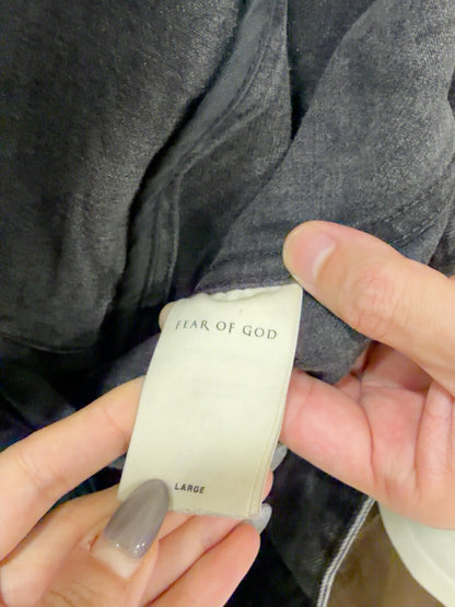 Fear of God Black Denim Jacket Large