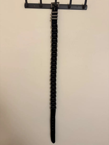 D&G Dolce&Gabbana Black Leather Belt