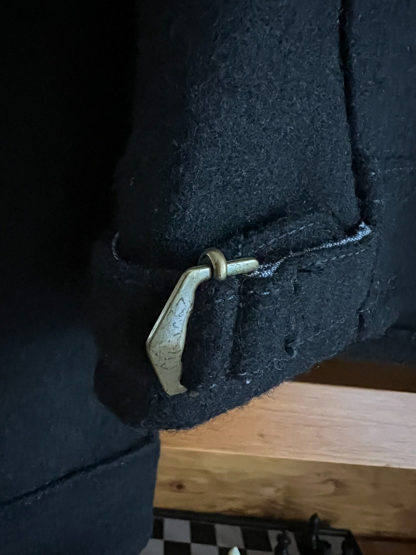 italian wool jacket with black color