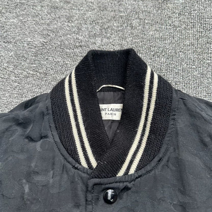Saint Laurent Paris Camouflage Baseball Jacket