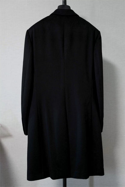 Dior Homme Black Cashmere Overcoat