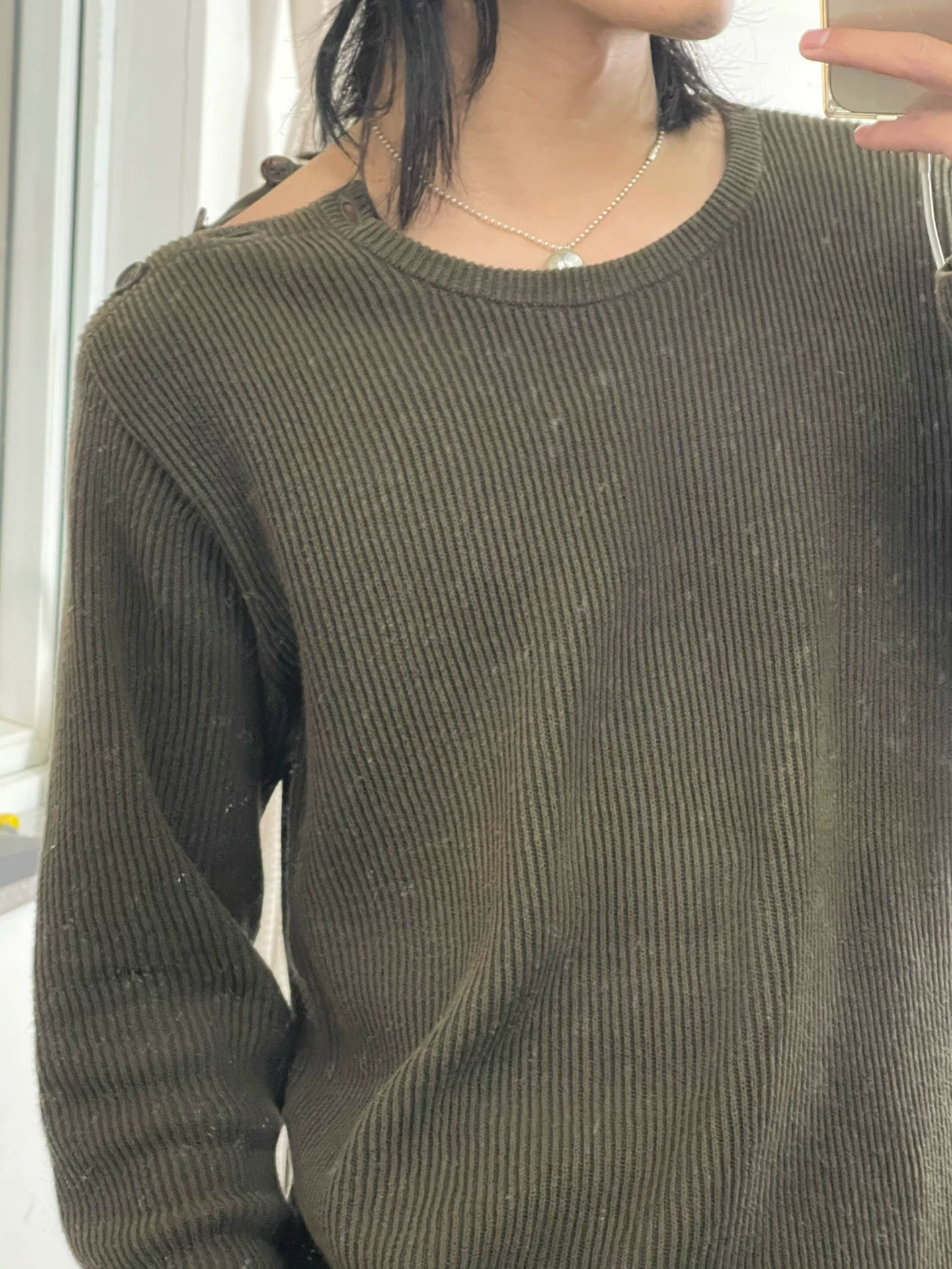 Yohji Yamamoto Button Shoulder Sweater