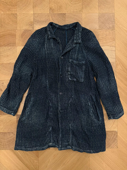 Porter Classic Indigo Corduroy Jacket Coat