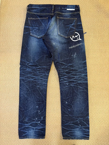 vanquish & fragment distressed denim pants