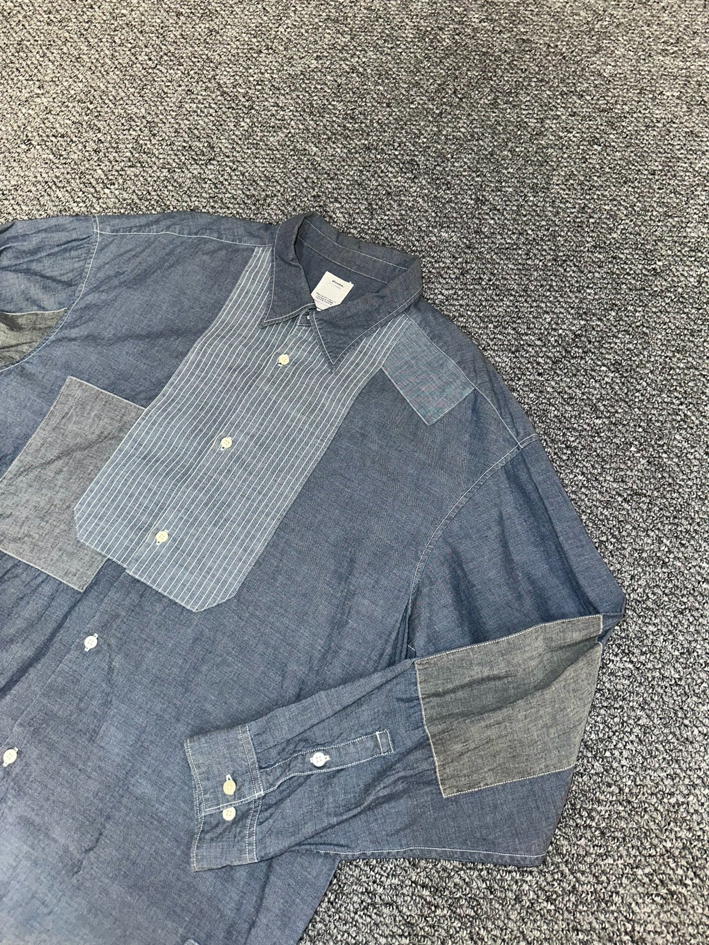 visvim Denim Patchwork Shirt
