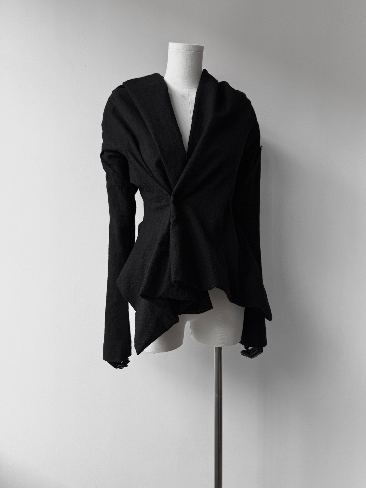 Yohji Yamamoto 24AW Asymmetric Wool Jacket