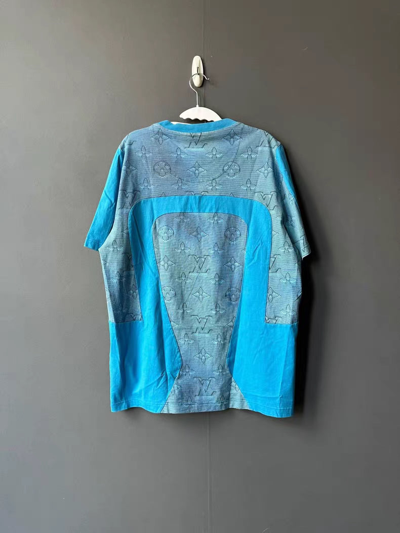 Louis Vuitton Blue Print Short Sleeve Tee