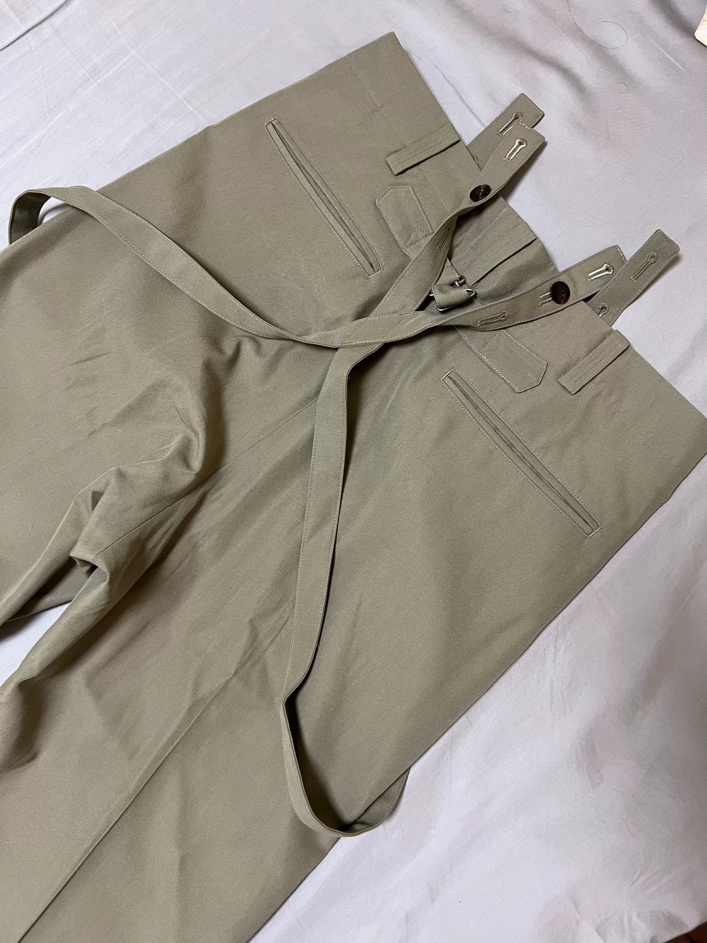 Visvim 24SS Tupper Khaki Suspender Pants