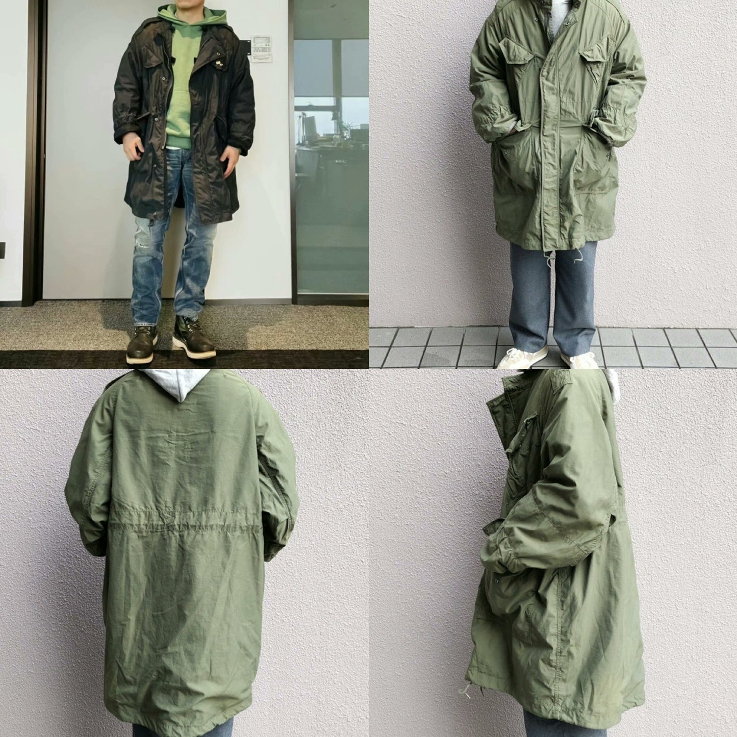 visvim combat coat with mud-dye finish