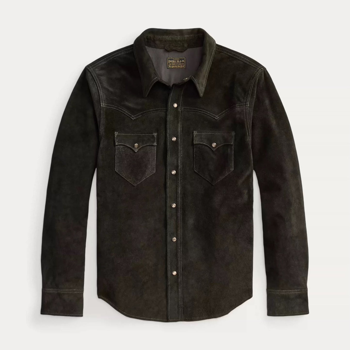 RRL Suede Western Shirt Jacket