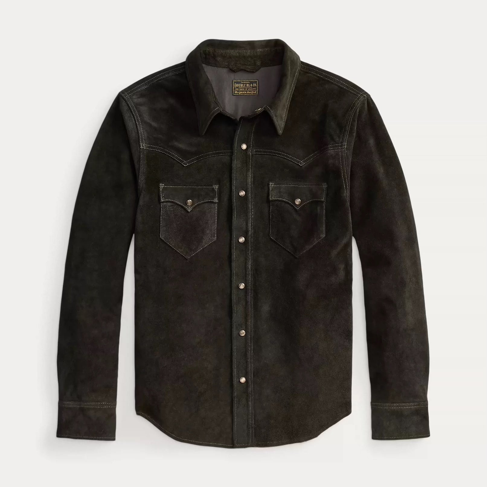 RRL Suede Western Shirt Jacket
