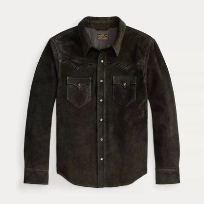 RRL Suede Western Shirt Jacket