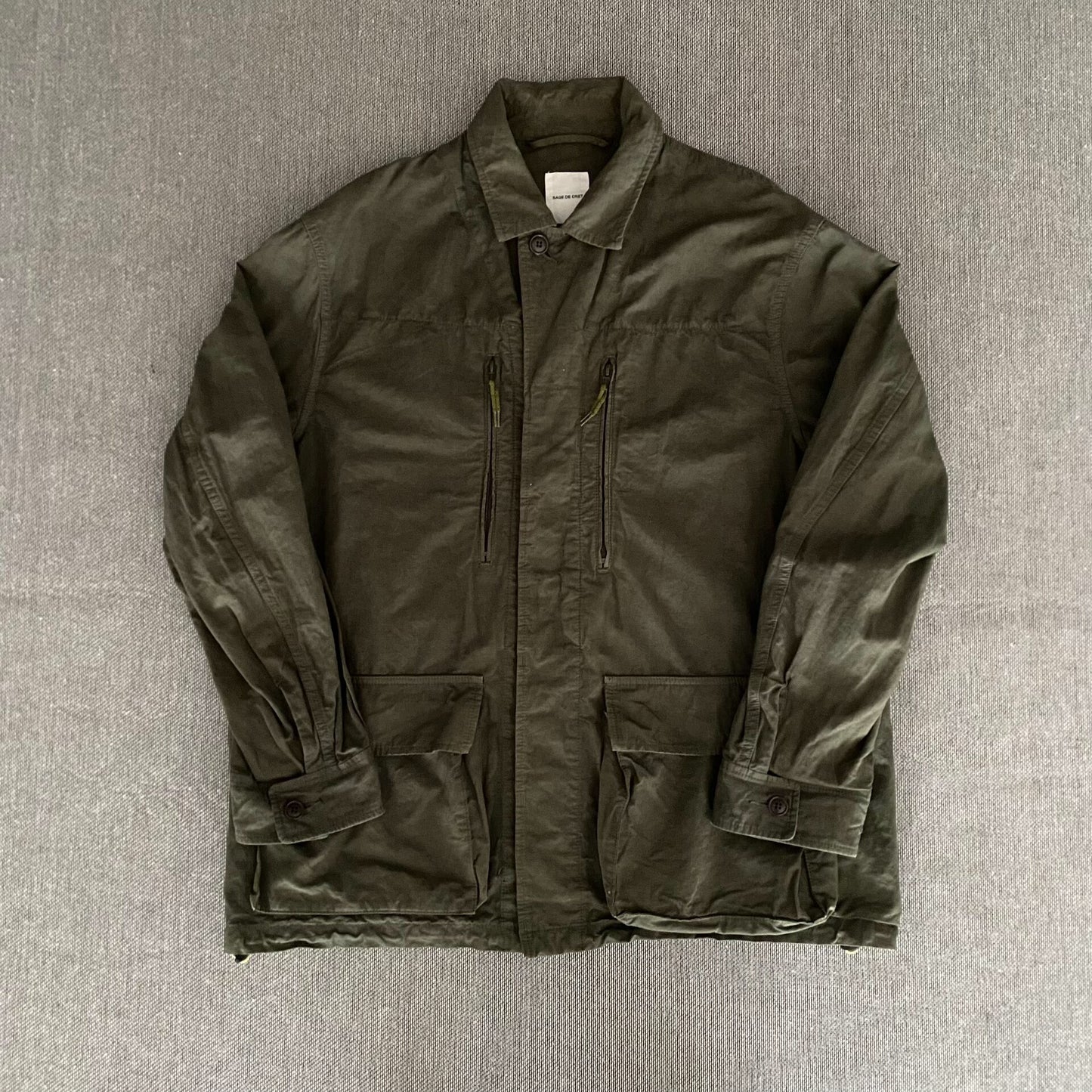 Sage De Cret Military Green Jacket