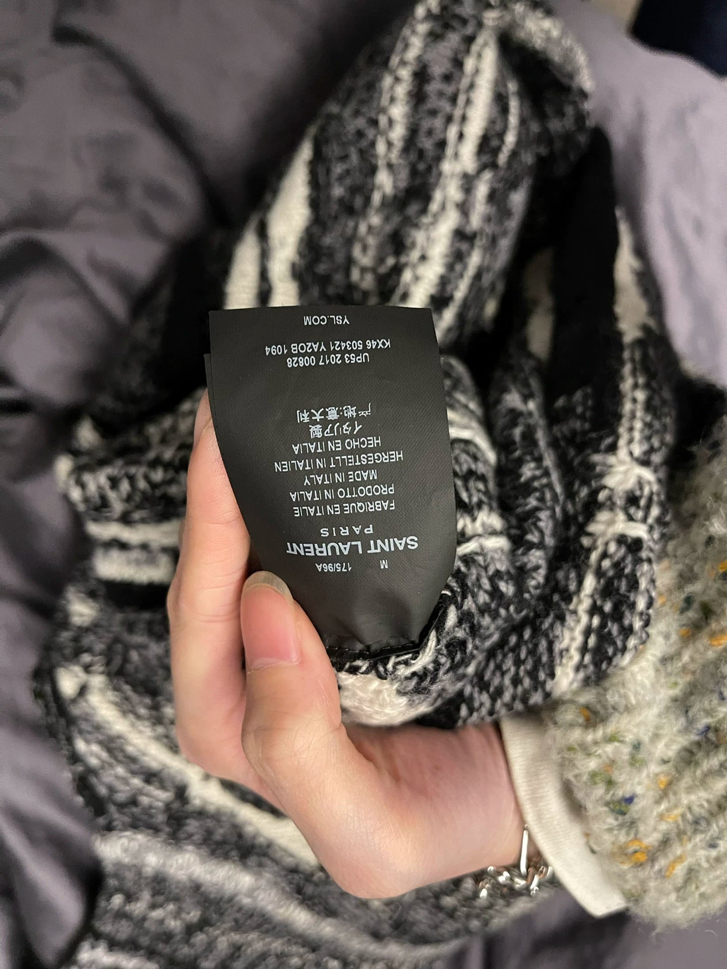 Saint Laurent Wool Cashmere Blend Sweater