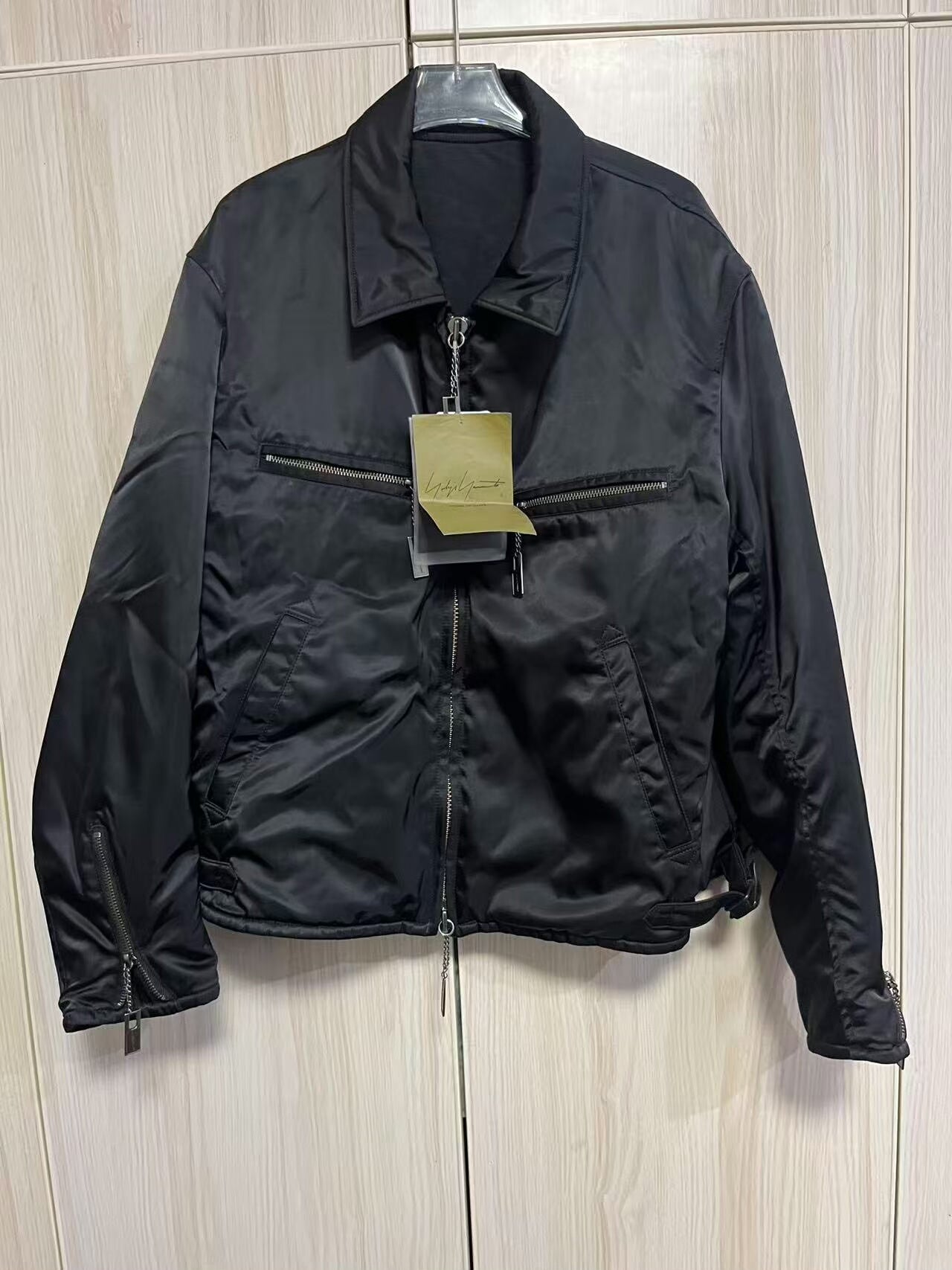 Yohji Yamamoto Black Nylon Jacket Size 2