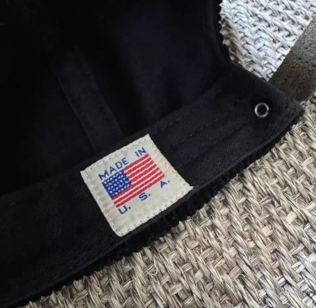 noah script logo corduroy 5-panel cap