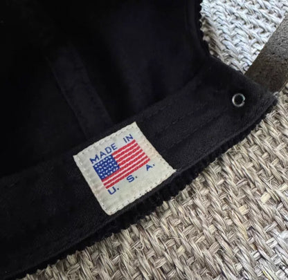 noah script logo corduroy 5-panel cap