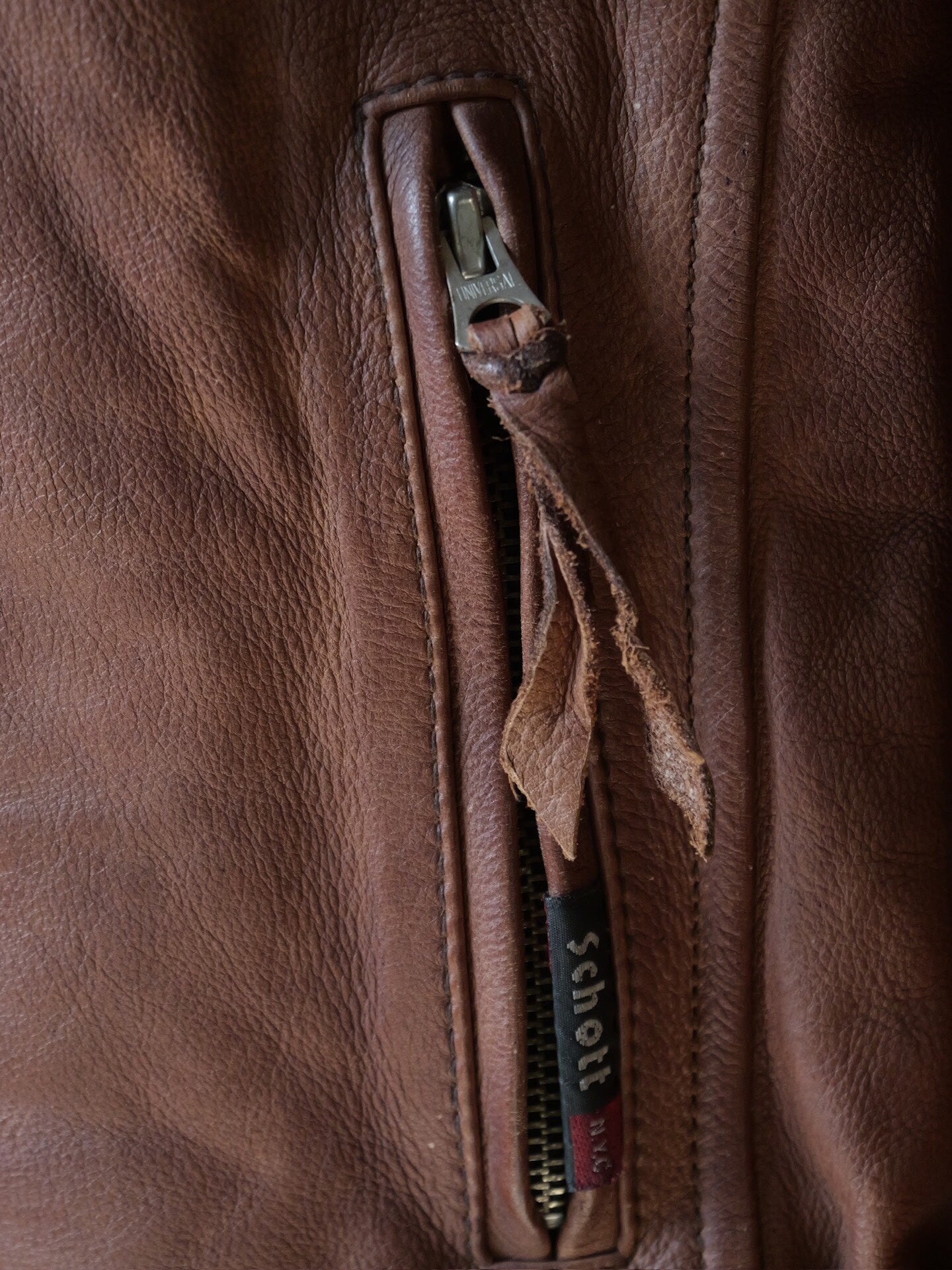 Schott Cowhide Caferacer Motorcycle Jacket