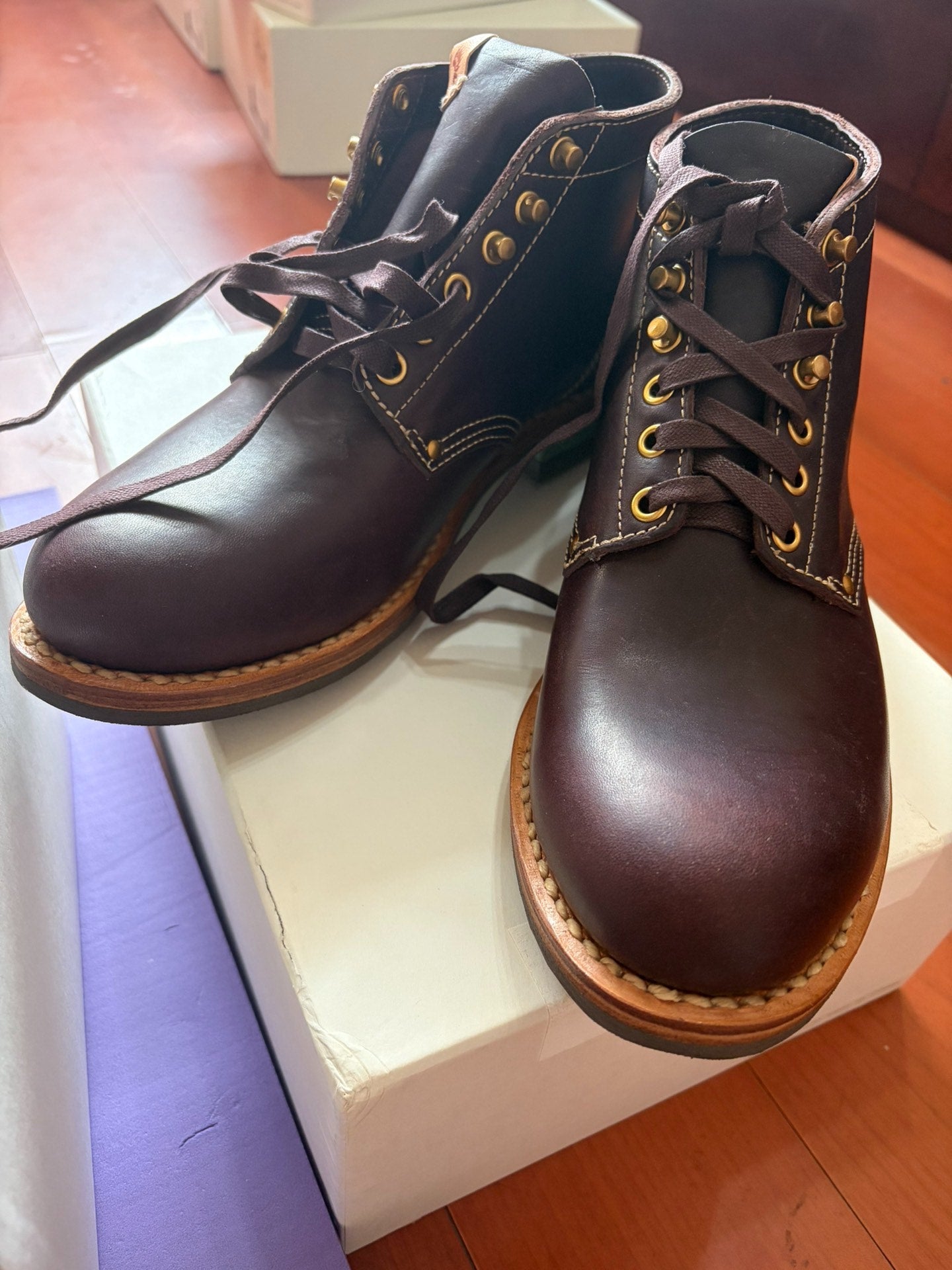 visvim brigadier boots burgundy m9.5