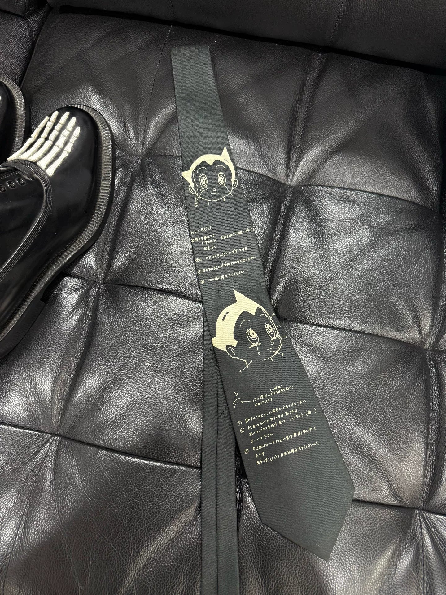 yohji yamamoto astroboy themed tie
