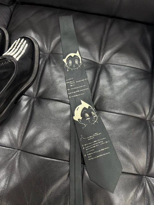 yohji yamamoto astroboy themed tie
