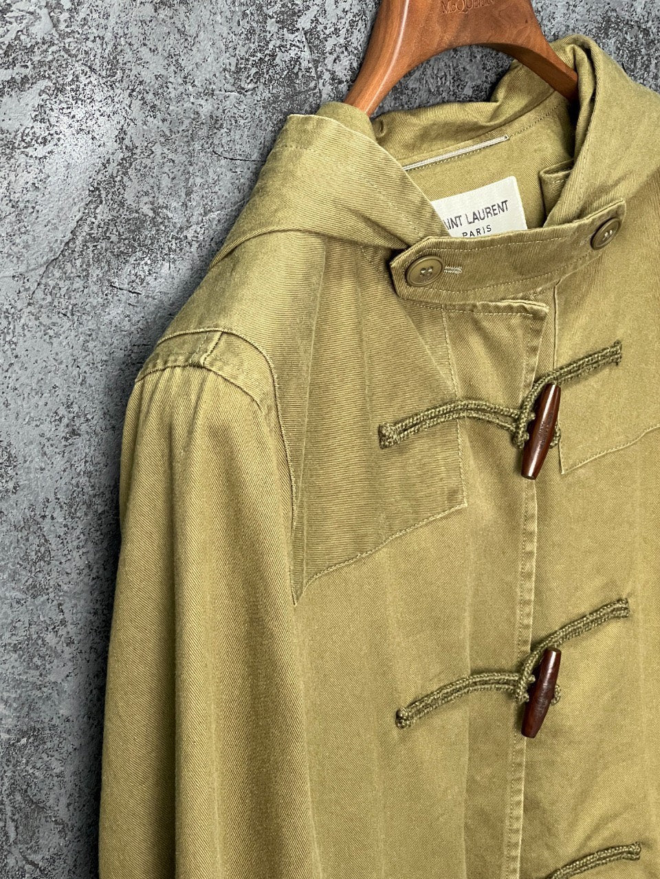 SAINT LAURENT Toggle Hooded Coat