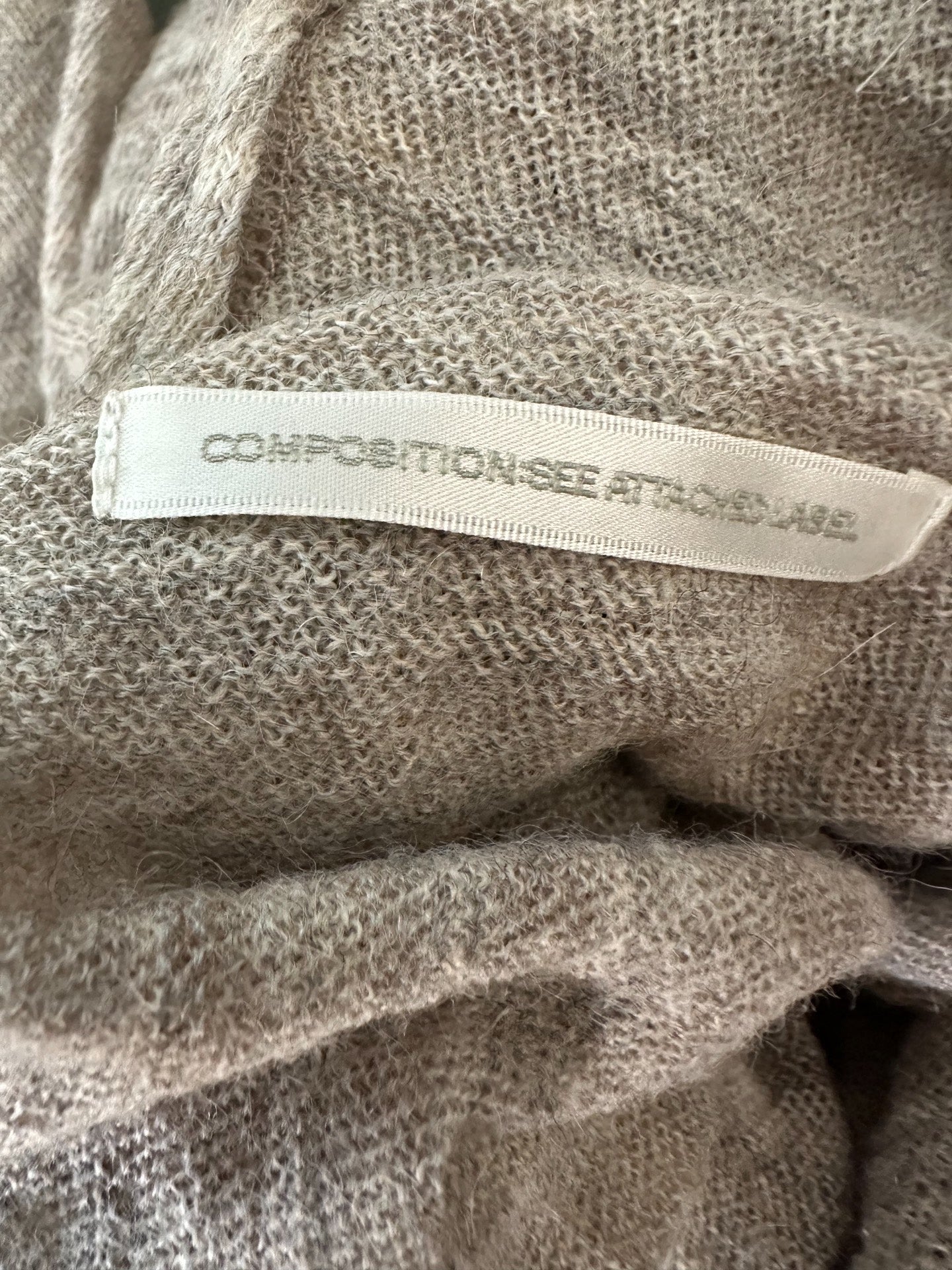 Yohji Yamamoto Detachable Scarf Knit Sweater