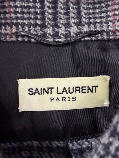 Saint Laurent 16FW Check Wool Overshirt