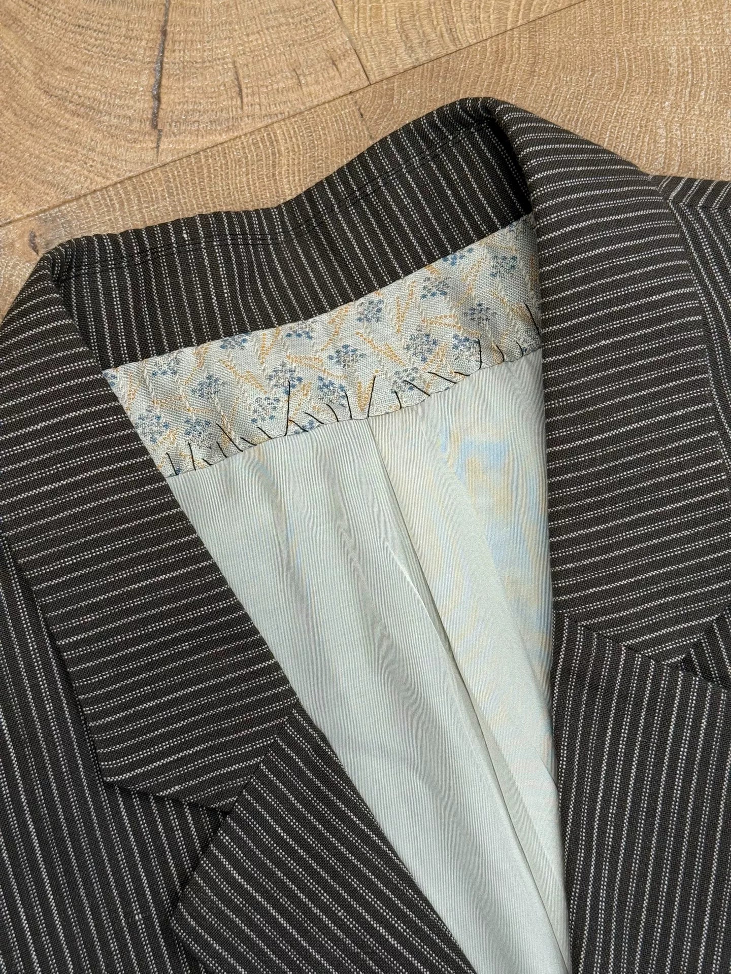 Visvim Brown Pinstripe Hammons Jkt