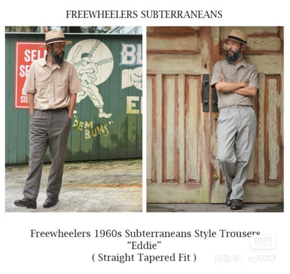 FREEWHEELERS EDDIE Chino Pants in Light Gray