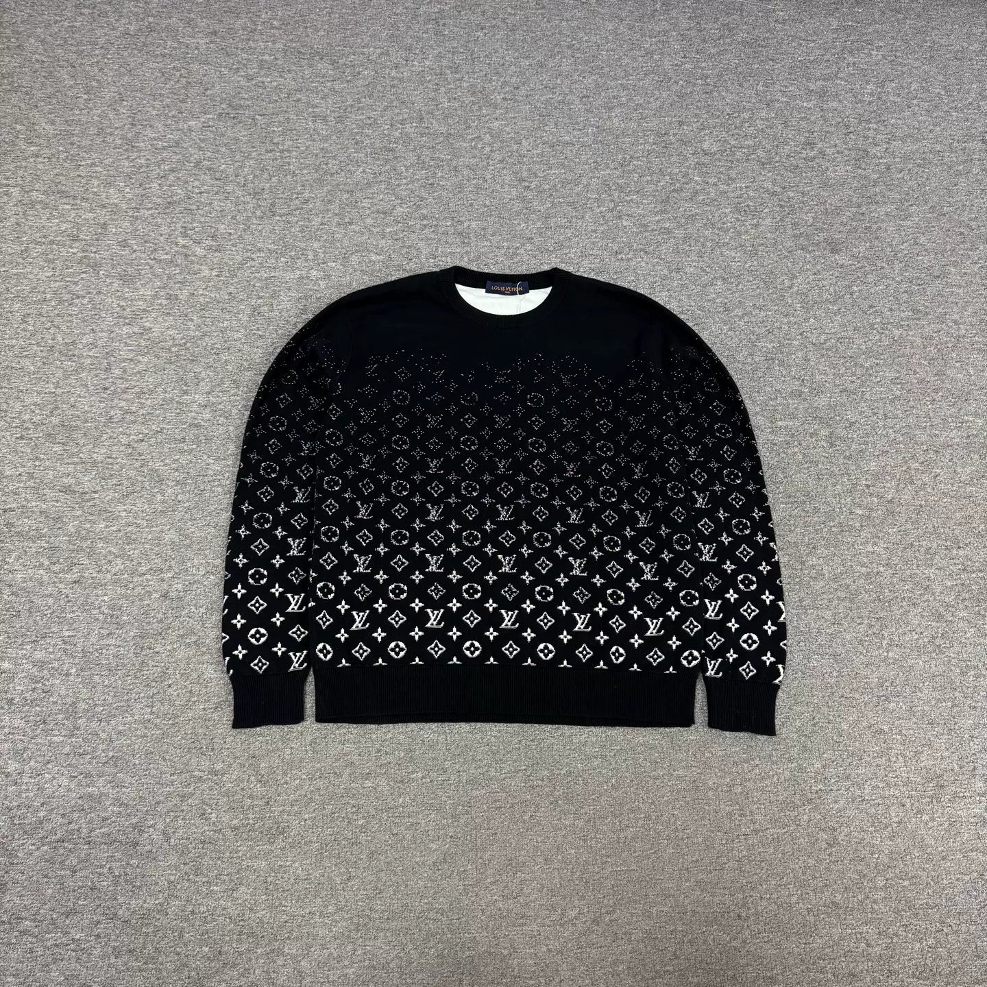 Louis Vuitton Black Monogram Knit Sweater