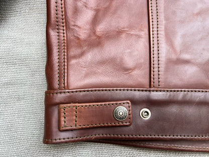 Aero Leather Brown Custom Jacket