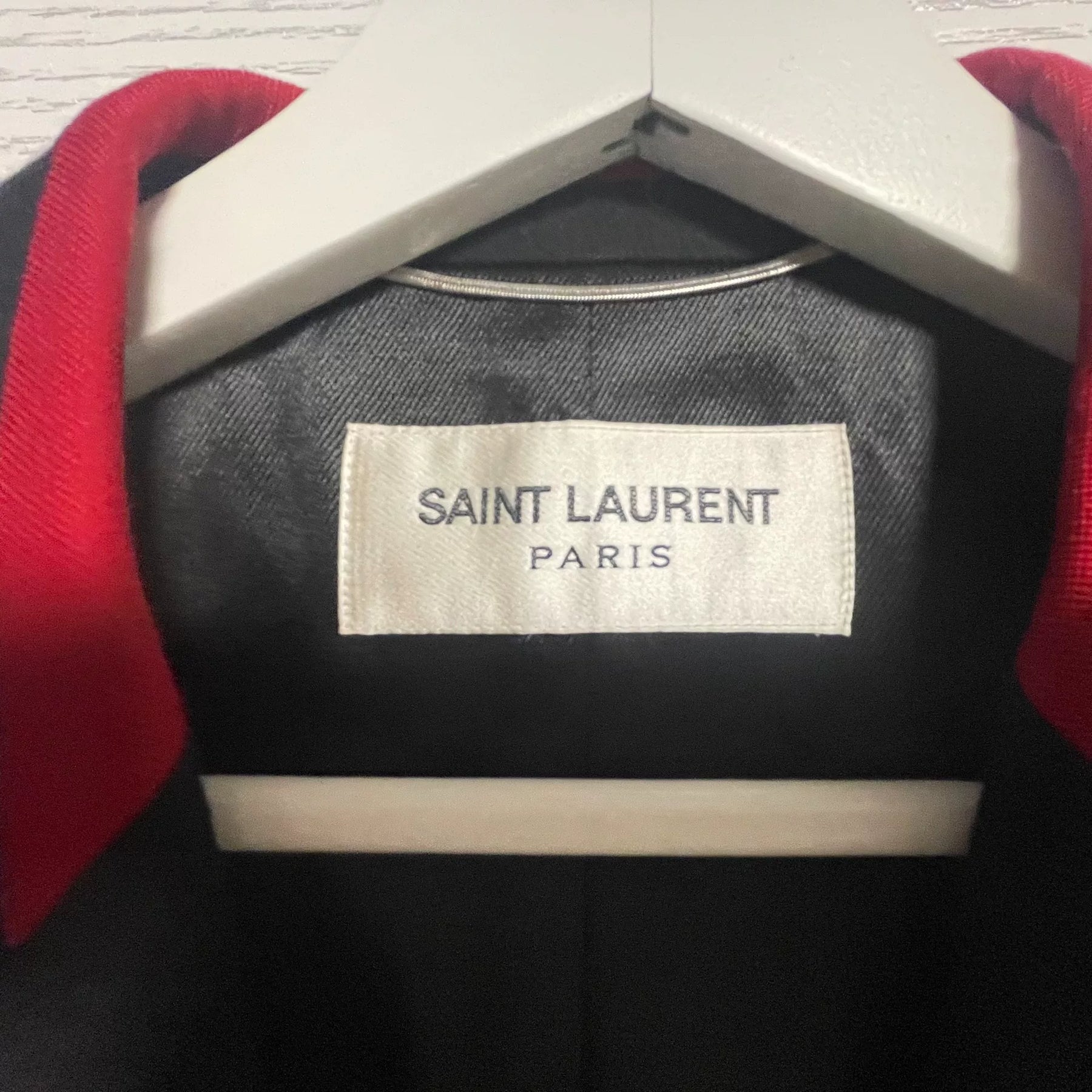 Saint Laurent Black Wool Coat