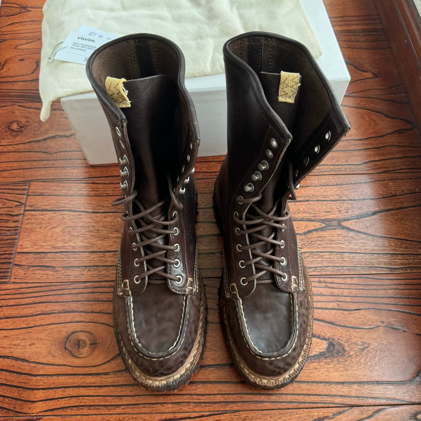 VISVIM SCOUT MOC BOOTS HI-FOLK
