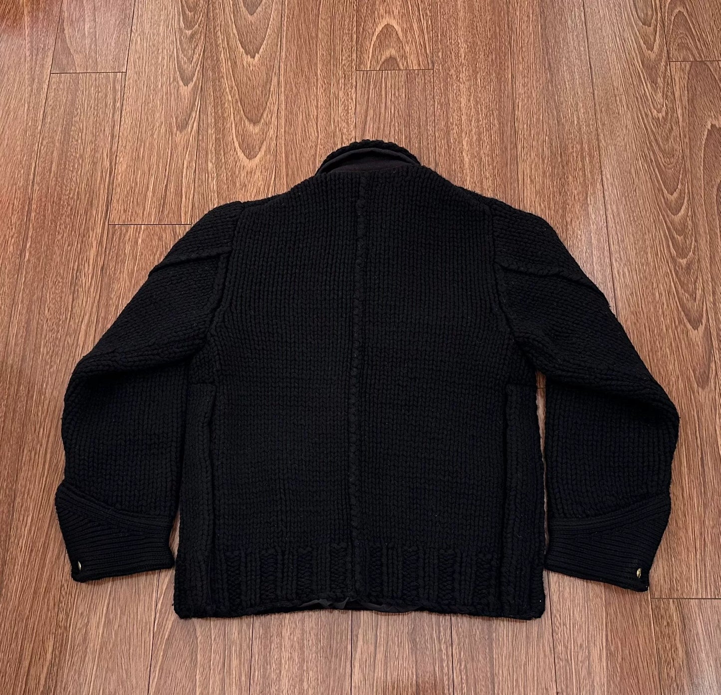 sacai x carhartt wool knit jacket