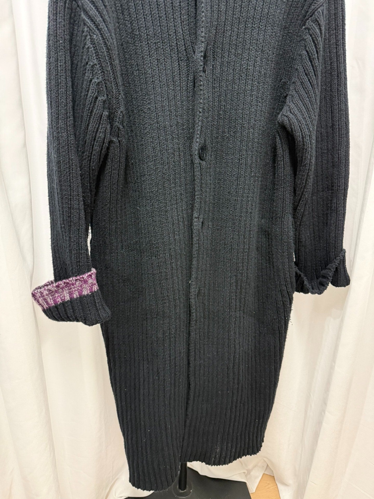 Yohji Yamamoto Pour Homme Patchwork Oversized Sweater Coat Sample